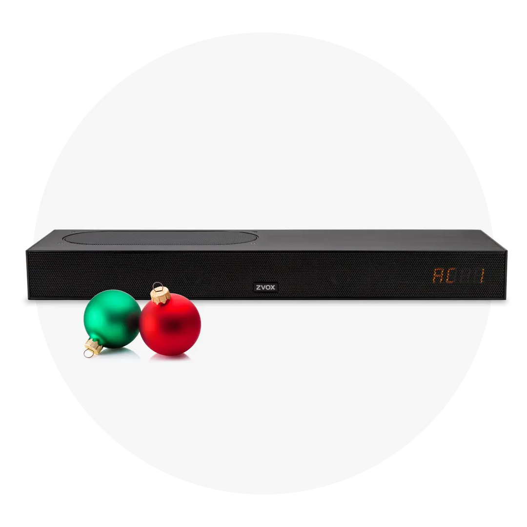 ACCUVOICE AV855 SOUNDBAR WITH DUAL SUBWOOFERS, 20 LEVELS OF VOICE BOOST, HDMI COMPATIBLE