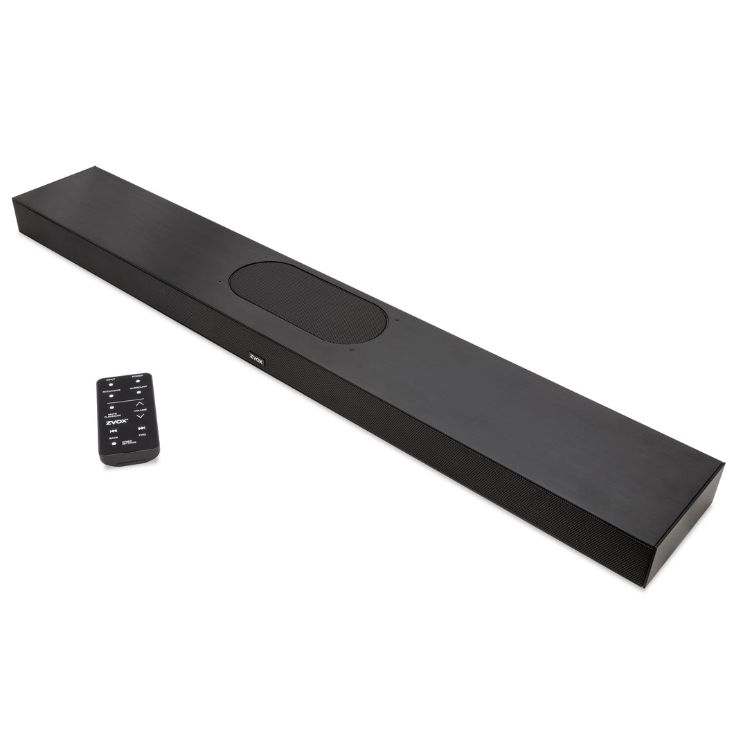 ZVOX ACCUVOICE AV855 SOUNDBAR WITH DUAL SUBWOOFERS, 20 LEVELS OF VOICE BOOST, HDMI COMPATIBLE