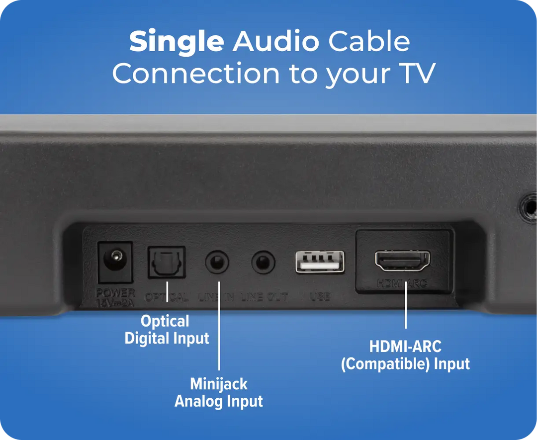 Digital Audio Sound Bar To Tv Hdmi Aux Cable Hooking Up Soundbar