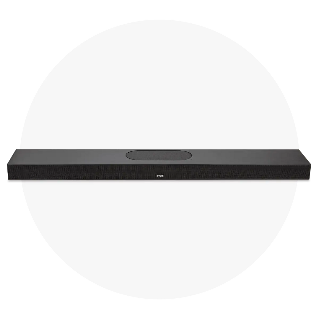ACCUVOICE AV855 SOUNDBAR WITH DUAL SUBWOOFERS, 20 LEVELS OF VOICE BOOST, HDMI COMPATIBLE